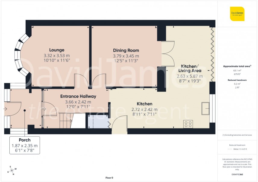 Floorplan for Southfield Road, Nottingham