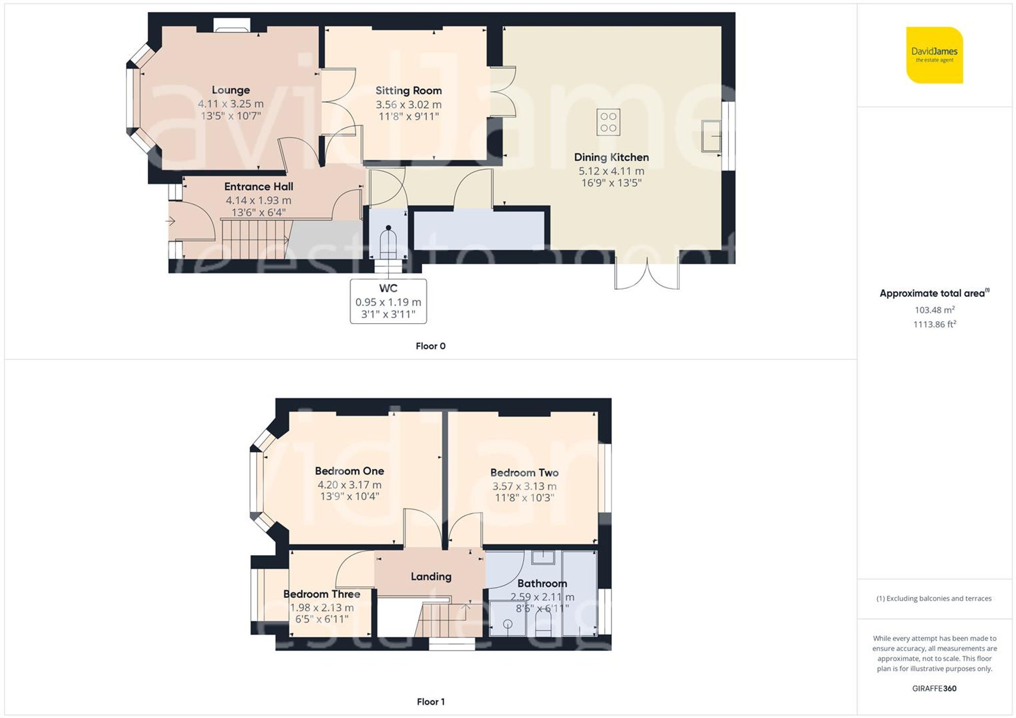 Floorplan for Hartington Avenue, Carlton, Nottingham