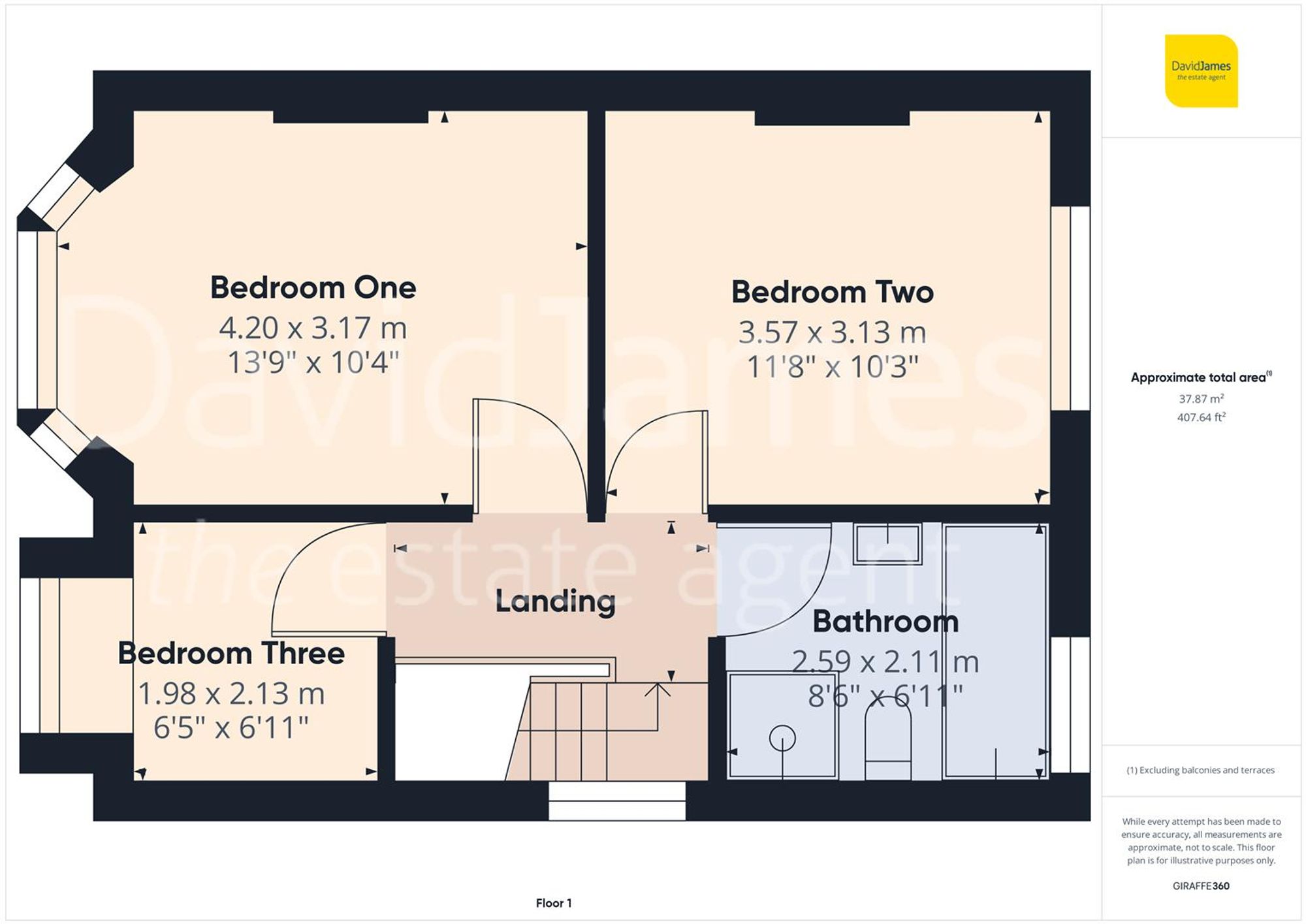 Floorplan for Hartington Avenue, Carlton, Nottingham