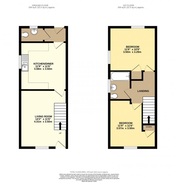 Floorplan for Barton Upon Humber, North Lincolnshire