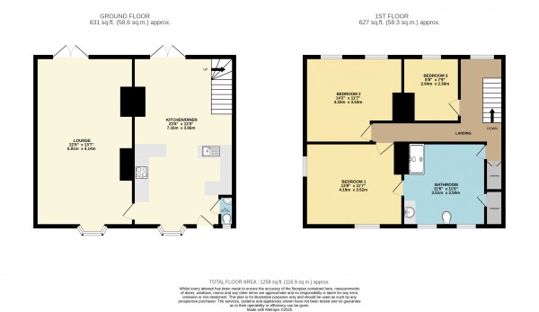 Floorplan for Marsh Lane, New Holland, North Lincolnshire