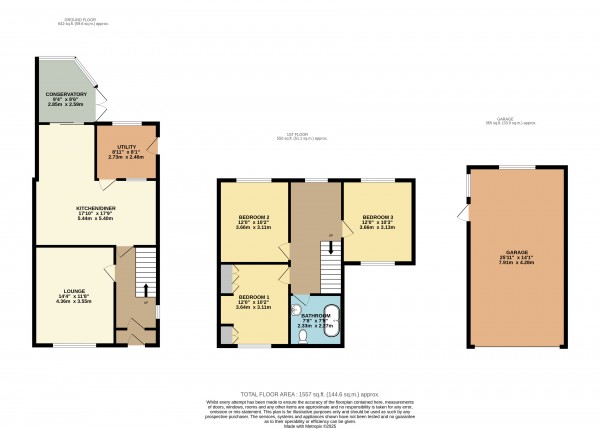 Floorplan for Spruce Lane, Ulceby, North Lincolnshire