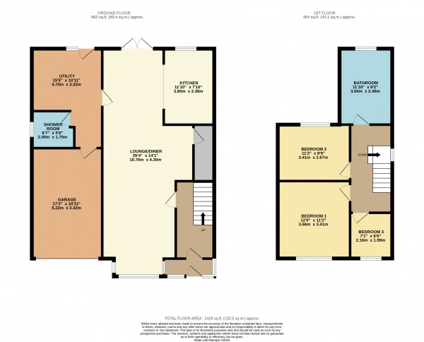 Floorplan for New Holland, Barrow Upon Humber, North Lincolnshire