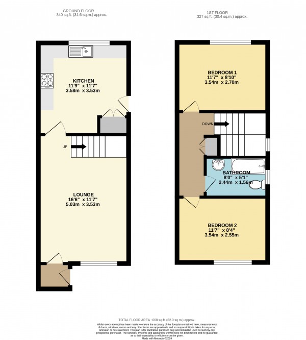 Floorplan for Haven Road, Barton Upon Humber, North Lincolnshire