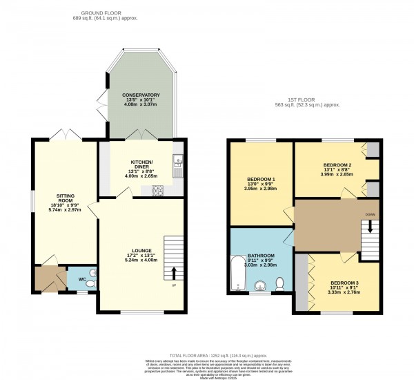 Floorplan for The Grove, Barrow Upon Humber, North Lincs