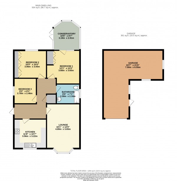 Floorplan for St Michaels Court, Goxhill, North Lincolnshire
