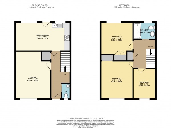 Floorplan for South Ferriby, Barton Upon Humber, North Lincs