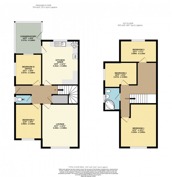 Floorplan for Pasture Road, Barton Upon Humber, North Lincolnshire