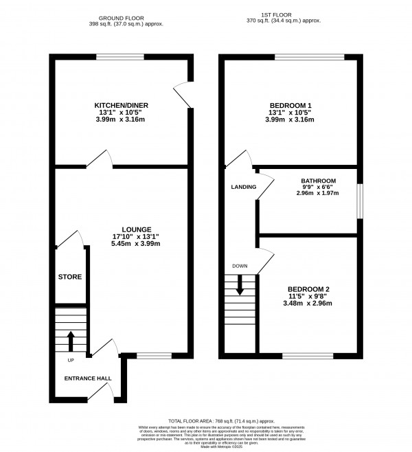 Floorplan for Bonby, Brigg