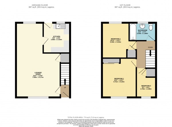 Floorplan for Abbots Way, Ulceby, North Lincolnshire