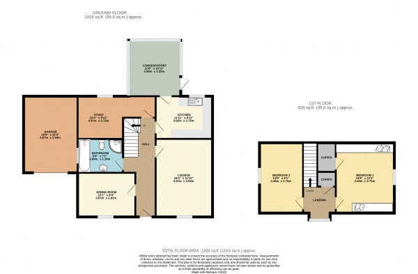 Floorplan for Willow Lane, Goxhill, North Lincs
