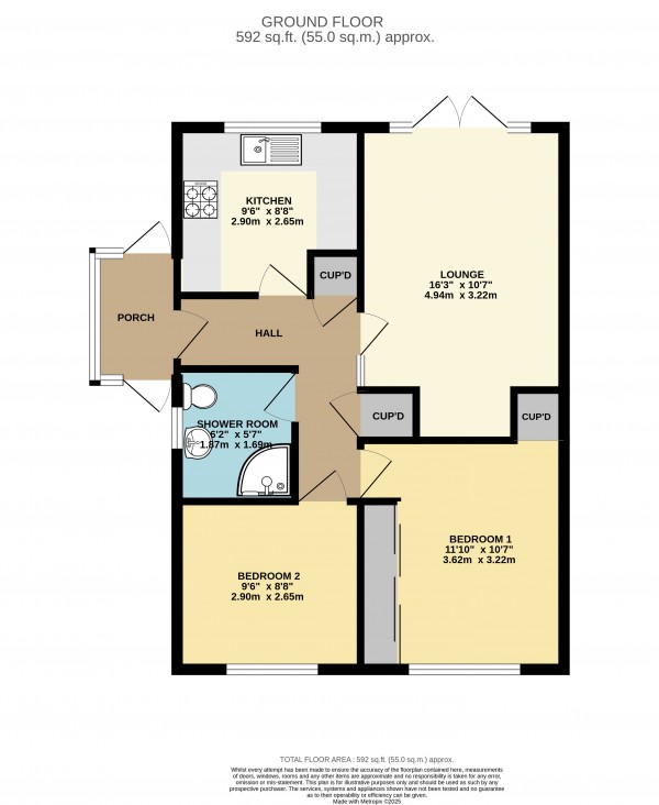 Floorplan for Westburn Avenue, New Holland, Barrow Upon Humber