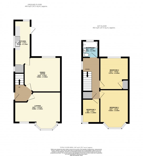 Floorplan for West Acridge, Barton Upon Humber, North Lincs