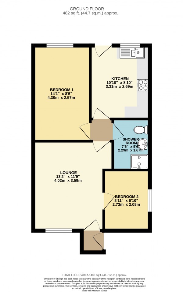 Floorplan for Middlegate Close, Barrow Upon Humber, North Lincs