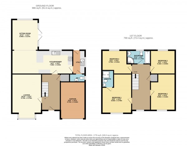 Floorplan for Appleleaf Lane, Barton Upon Humber, North Lincs
