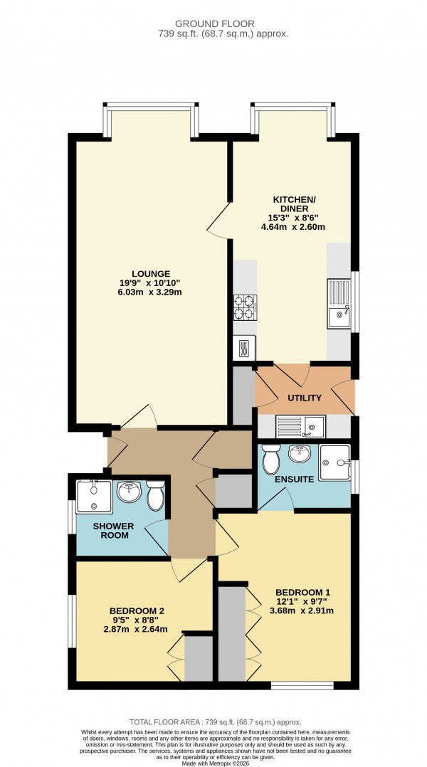 Floorplan for Barton Broads, Maltkiln Lane, Barton Upon Humber