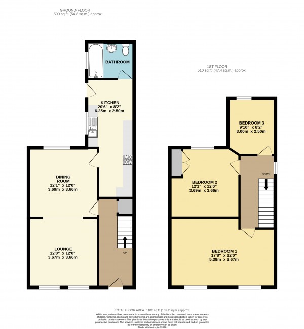Floorplan for Maltby Lane, Barton-Upon-Humber, North Lincolnshire