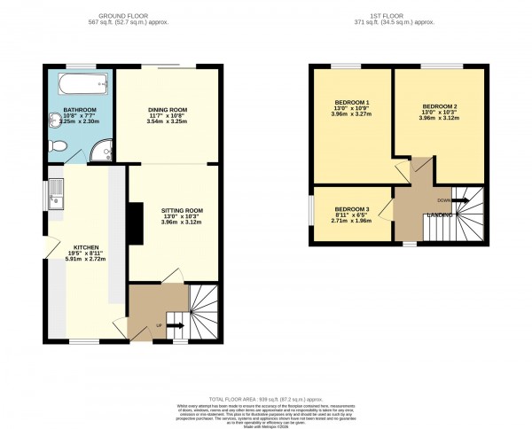 Floorplan for Oxmarsh Lane, New Holland, North Lincolnshire