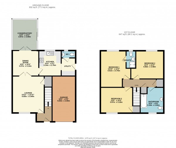 Floorplan for Hallam Close, Barrow-Upon-Humber, North Lincolnshire