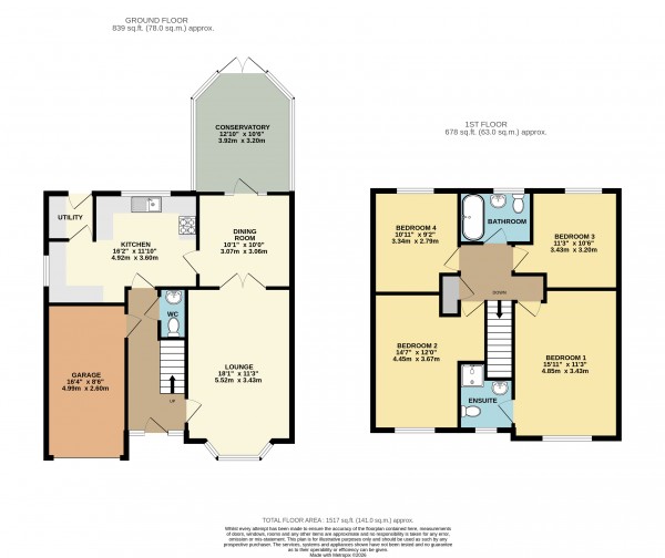 Floorplan for Furniss Court, Barton-Upon-Humber, North Lincolnshire