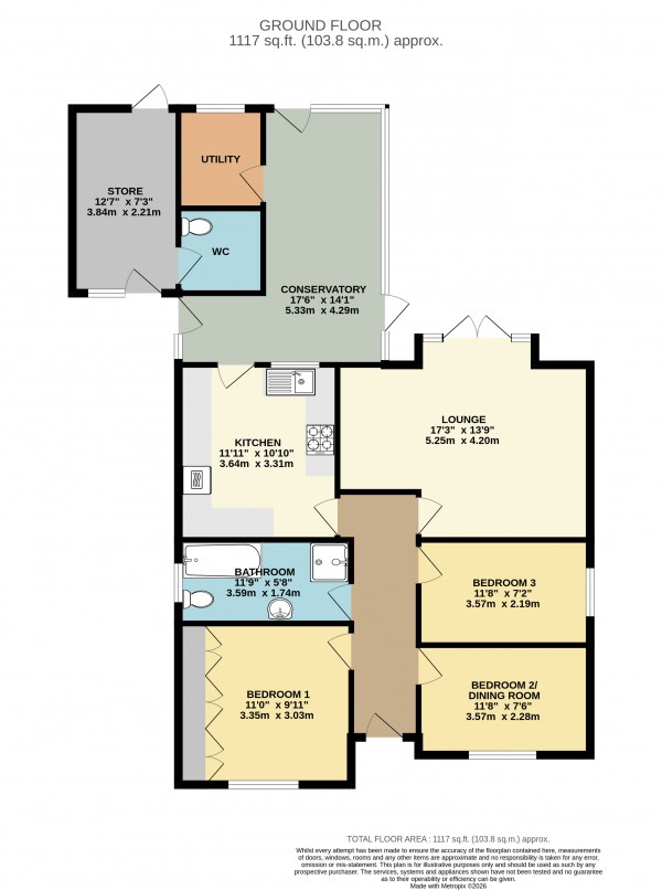 Floorplan for Western Drive, Barton-Upon-Humber, North Lincolnshire