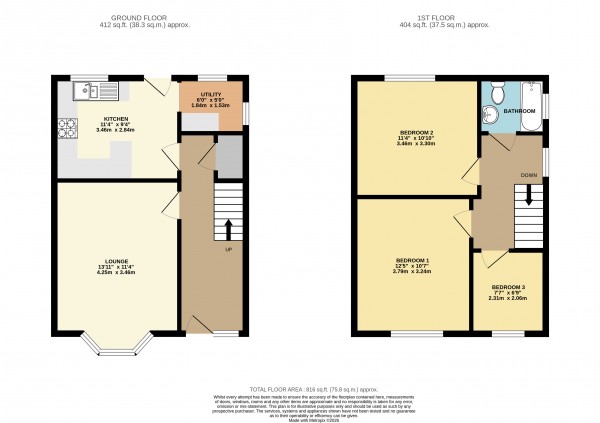 Floorplan for Reginald Road, Scunthorpe, North Lincs