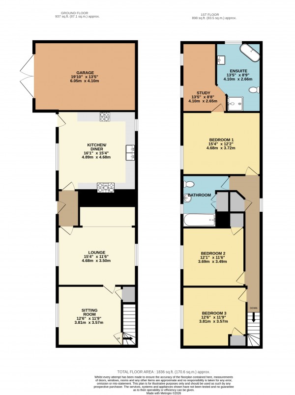 Floorplan for South Ferriby, North Lincolnshire