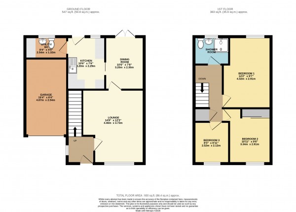 Floorplan for Princess Drive, Barton Upon Humber, North Lincs