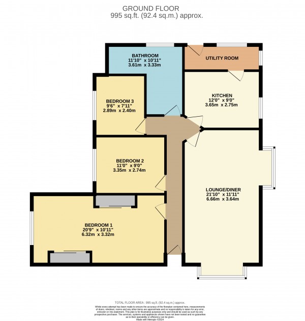 Floorplan for South Kelsey, Market Rasen, Lincolnshire