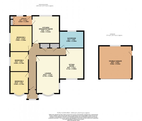 Floorplan for Hibaldstow, North Lincolnshire