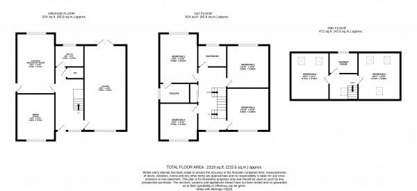 Floorplan for South Kelsey, Market Rasen, Lincolnshire
