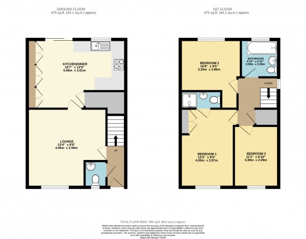 Floorplan for Caistor, Market Rasen, Lincolnshire