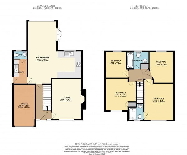 Floorplan for Hibaldstow, North Lincolnshire