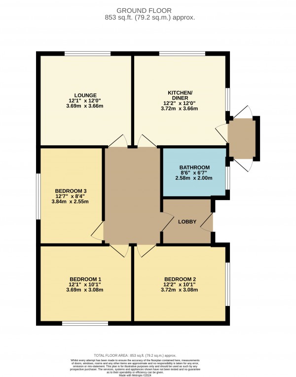 Floorplan for Broughton, North Lincolnshire