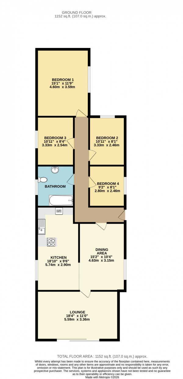 Floorplan for Worlaby, North Lincolnshire