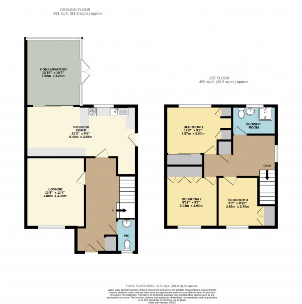 Floorplan for Blyton, Gainsborough