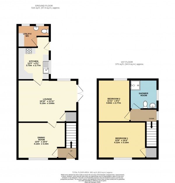 Floorplan for Caistor, Market Rasen