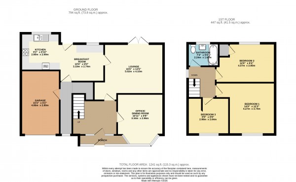 Floorplan for Scunthorpe, North Lincolnshire