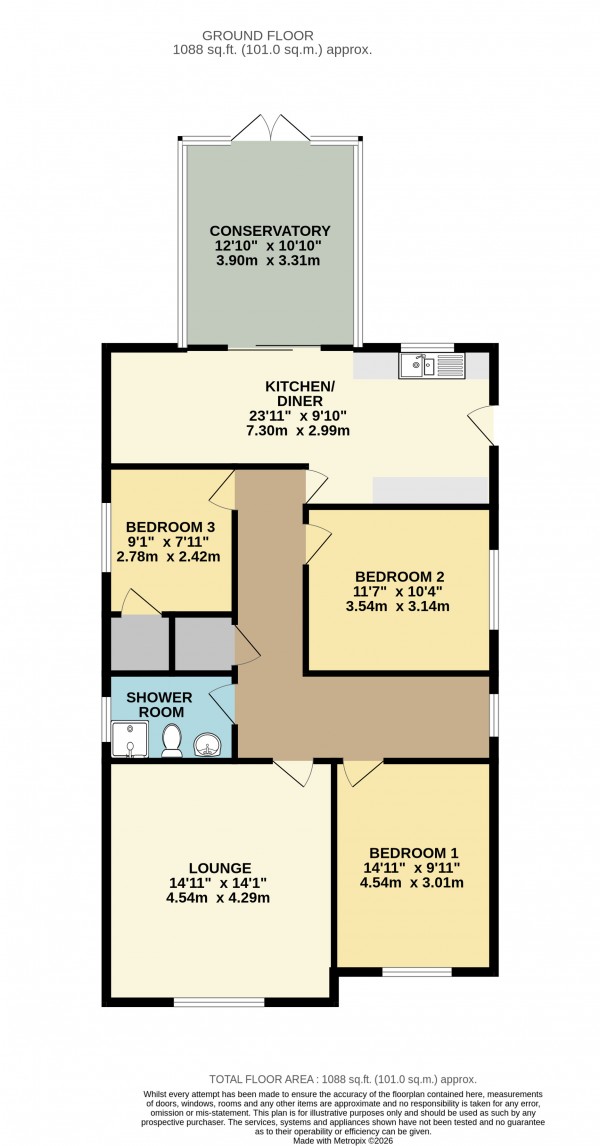 Floorplan for Immingham, North East Lincs