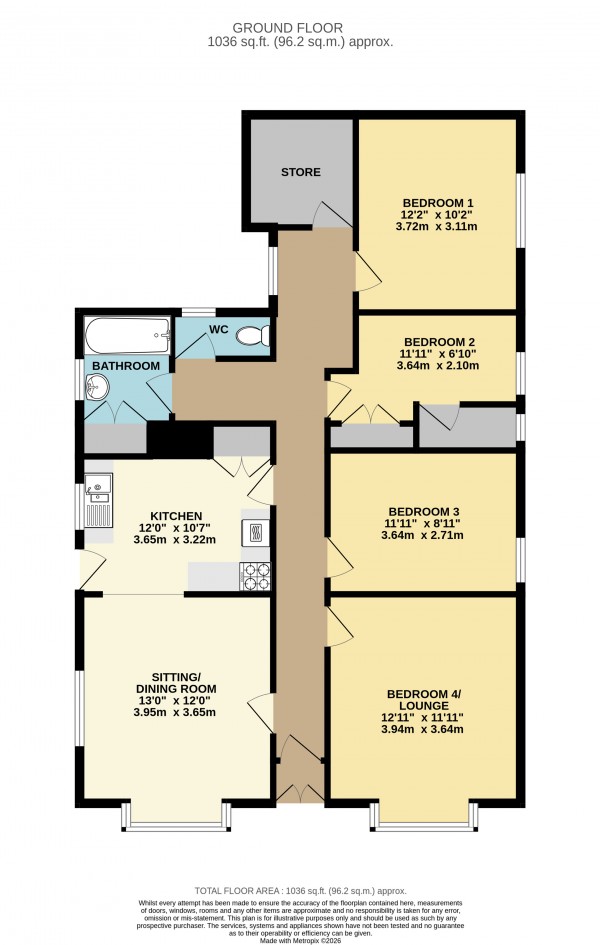 Floorplan for North Kelsey, Market Rasen