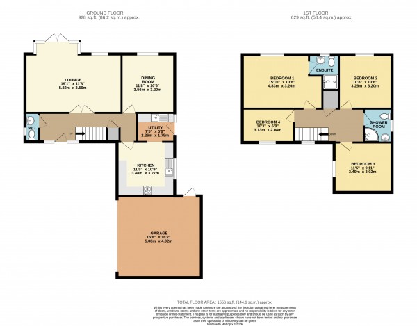 Floorplan for Healing, N E Lincs
