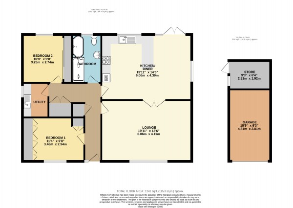 Floorplan for Howsham, Lincolnshire
