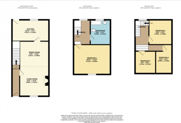 Floorplan for Market Rasen, Lincolnshire