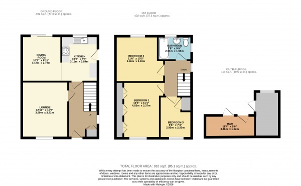 Floorplan for Scartho, N E Lincs