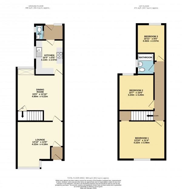 Floorplan for Grimsby, N.E Lincolnshire