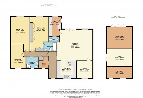Floorplan for Scartho, N E Lincolnshire