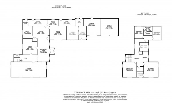 Floorplan for North Owersby, Market Rasen, Lincolnshire