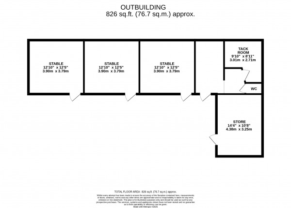 Floorplan for North Owersby, Market Rasen, Lincolnshire