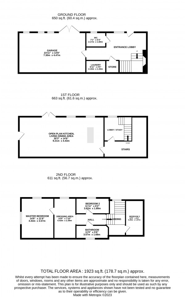 Floorplan for Gainsborough, Lincolnshire