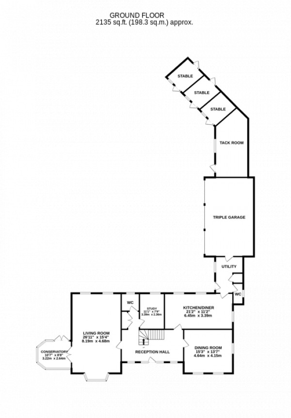 Floorplan for Gainsborough, Lincolnshire